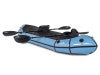 Anfibio Rebel Duo Packraft - Blue with TubeBags (Front)