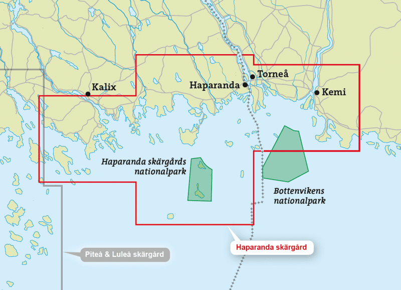 Calazo Haaparanta Skärgård kartta - Eräsoppi